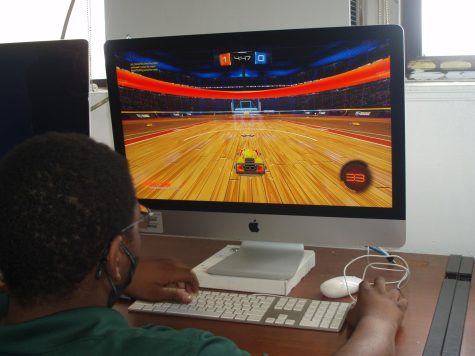 The gaming club is always a popular option for students. 