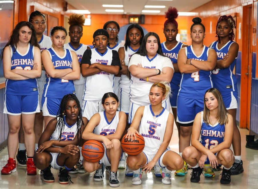 The 2020-2022 Lehman LIons Girls Basketball Team