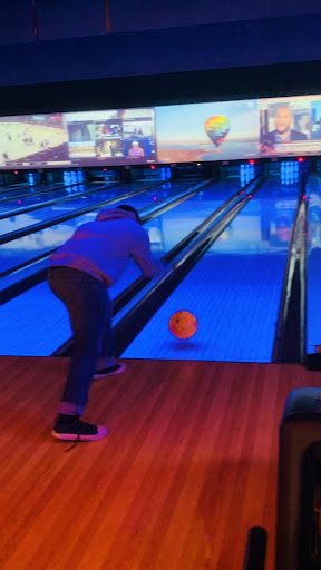 A student goes for a strike. 