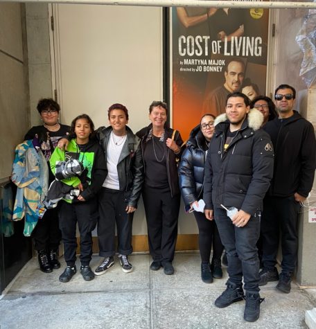 Students and staff from Bronx River High School are ready to experience Cost of Living. 