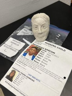 Students used information on missing persons to create facial sculptures. (BRHS Photo)