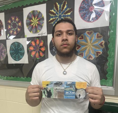 Dylan Palacios  was selected as Artist of the Month based on the strength of his colorful Zine. 