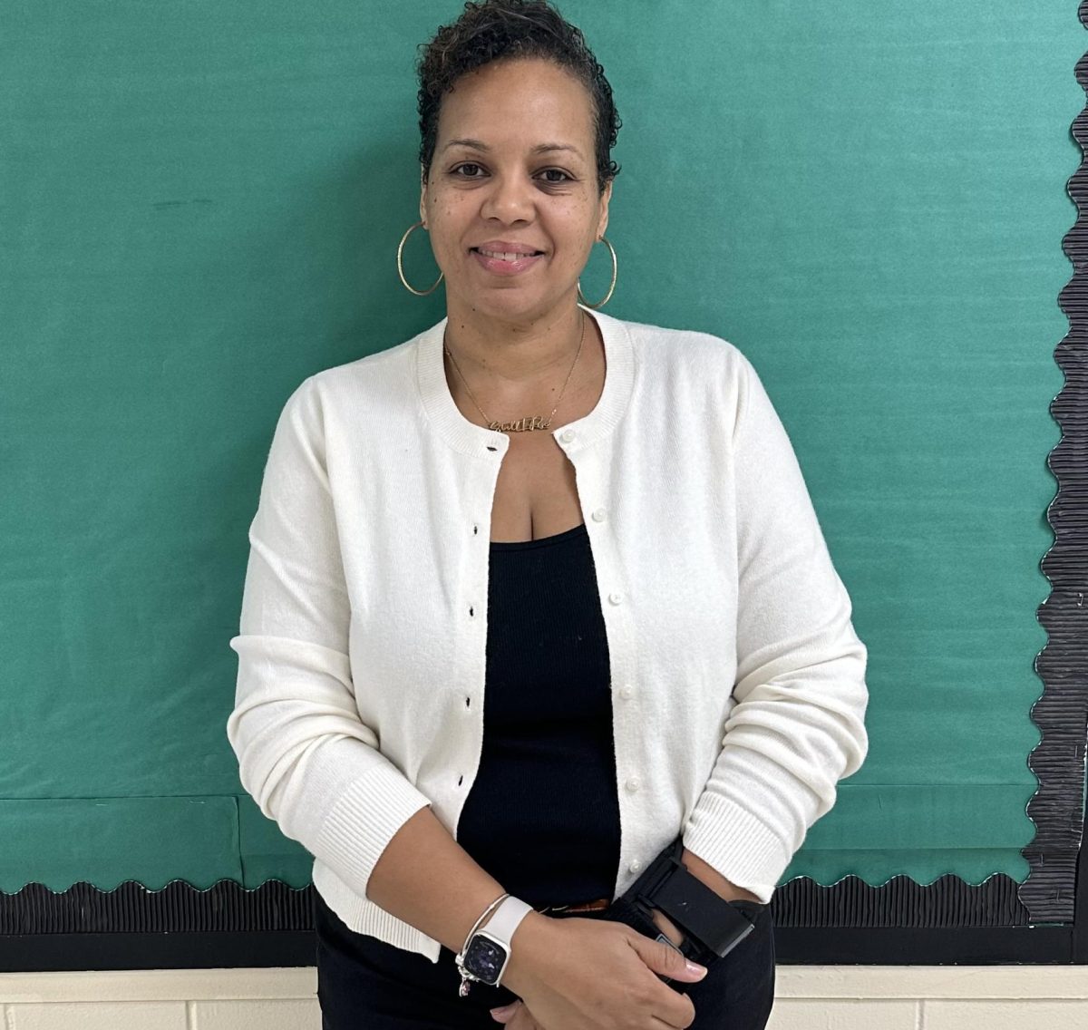 Shavon Evelyn, the 12-grade guidance counselor, helps students find the right path after graduation.