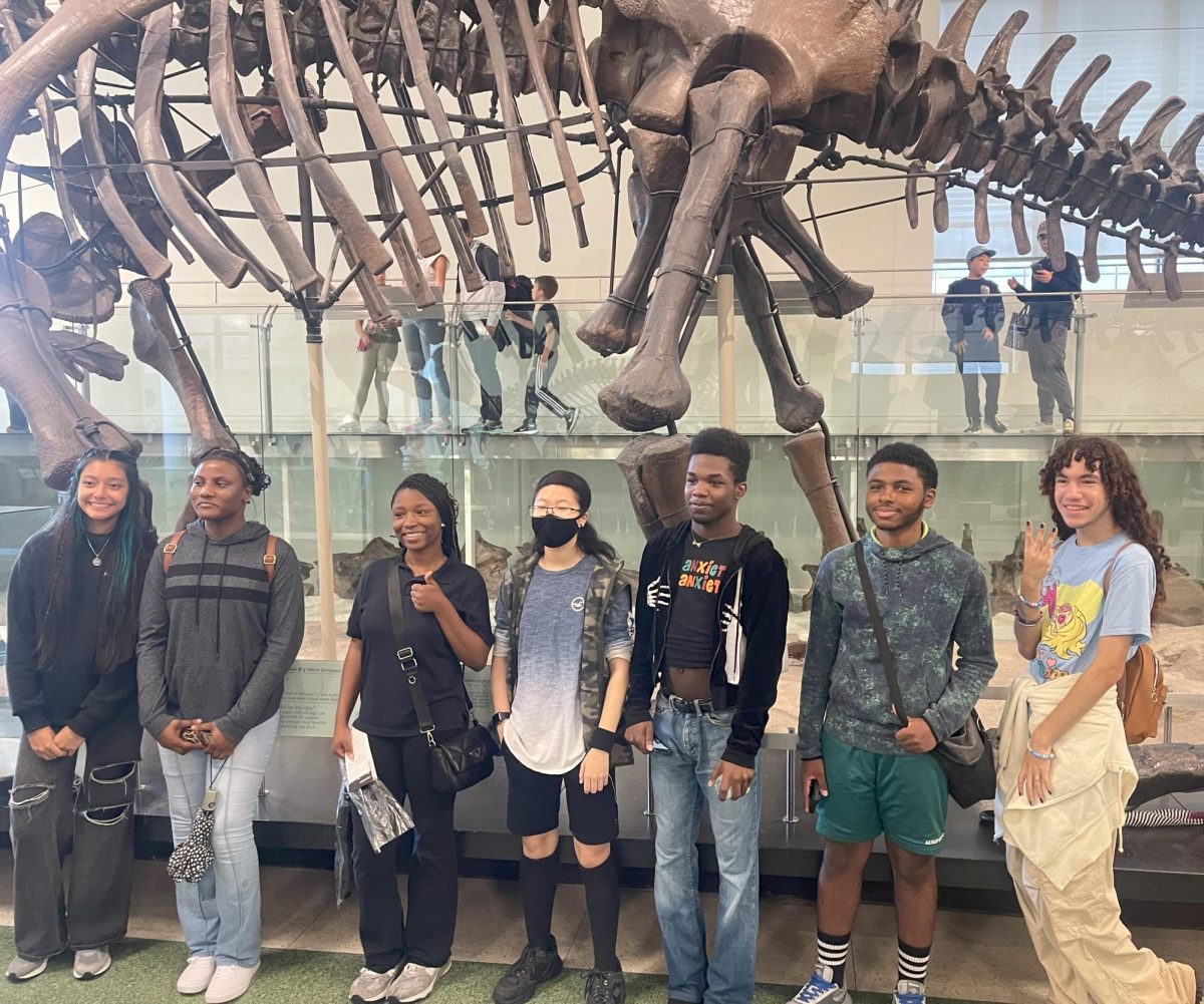Members of the Community Service Club visited the Museum of Natural History this fall. 
