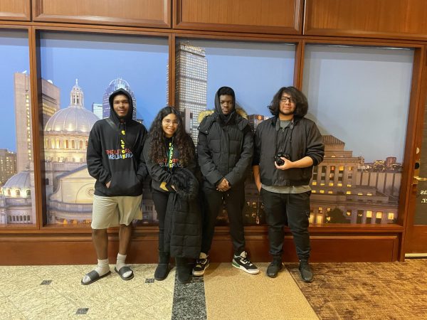 Jamal Quinones, Anastacia Vidot, Issaka Kabore and Cesar Jimenez traveled to Boston to partipate in a national journalism conference where they got to interact with students and experts from across the country. 