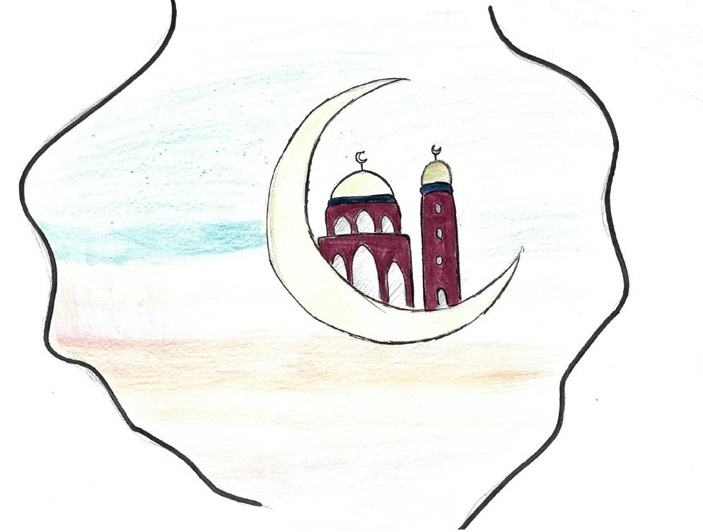Eid Mubarak Drawing Easy 2023 🌙 Eid Ul Fitr Drawing 🕌 How to Draw Eidgah  | Easy drawings, Drawing for kids, Drawings