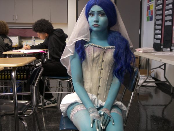 Samya Khalian wins first place as Emily the Corpse Bride.