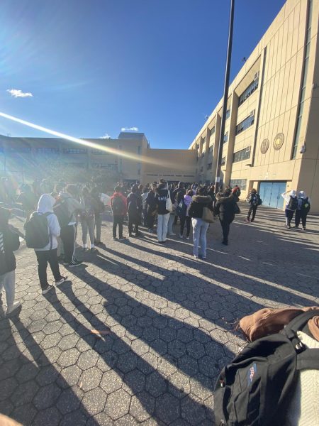 When one of the two scanners goes down, the lines to enter the Lehman Campus grow even longer.