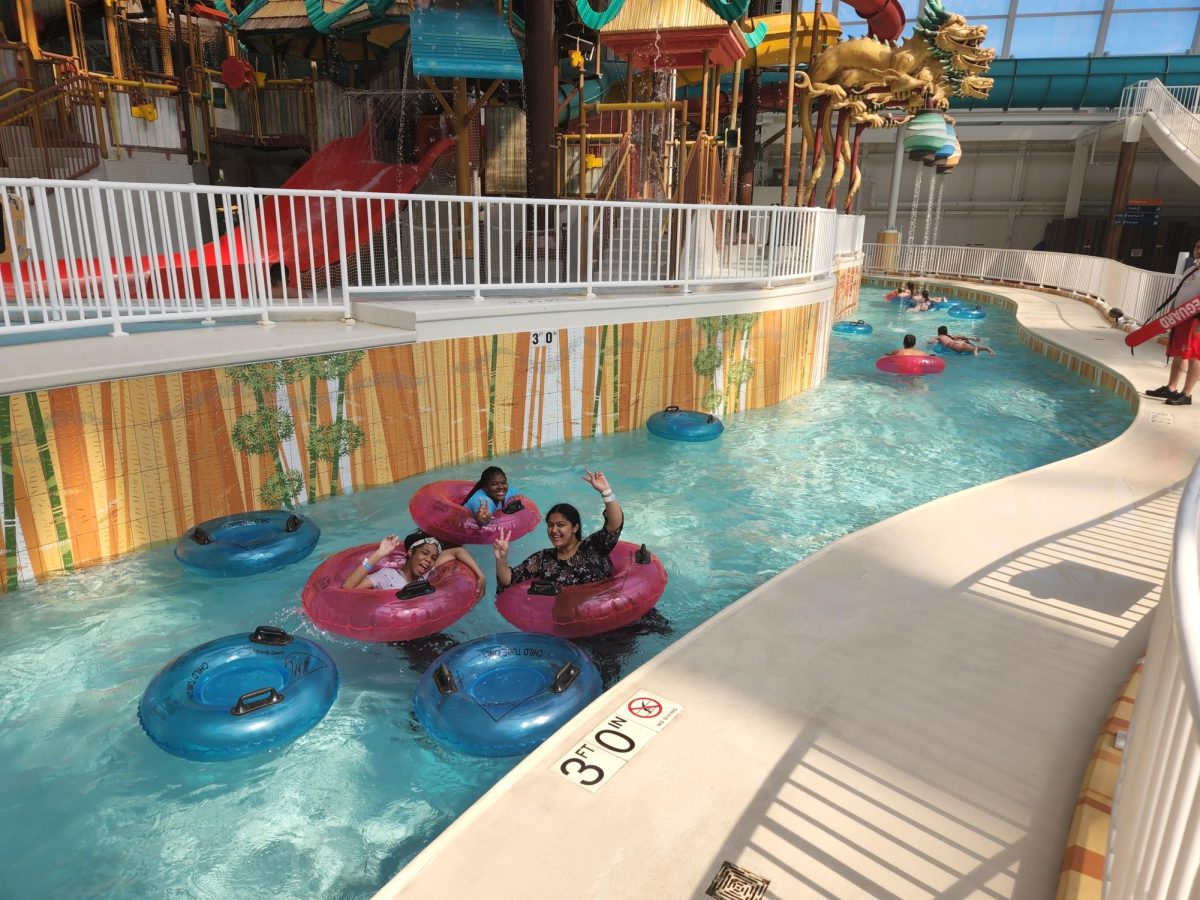 The lazy river is a popular option for students at the American Dream park.