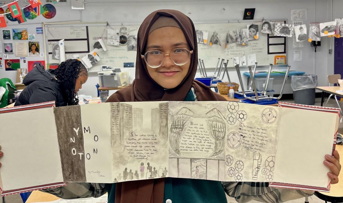 Sumaiya Jahan's art book will be on display at the Morgan Library & Musuem this summer.  
(Photo coursey of Evelyn Mendez)