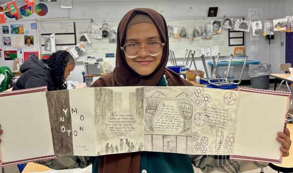 Sumaiya Jahan's art book will be on display at the Morgan Library & Musuem this summer.  
(Photo coursey of Evelyn Mendez)