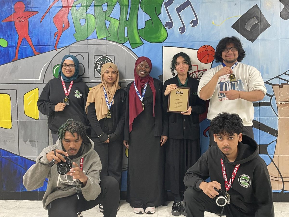 The Bronx River News staff won four Newsies awards, including second place for Best Overall Newspaper, in the New Newspaper Category at Baruch College's annual journalism conference for New York City public high schools. 