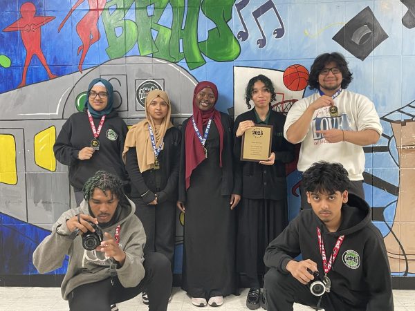 The Bronx River News staff won four Newsies awards, including second place for Best Overall Newspaper, in the New Newspaper Category at Baruch College's annual journalism conference for New York City public high schools. 