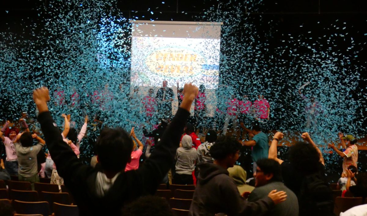  Shivanie Ramnarine, a popular social studies teacher, invited her advisory students and colleagues to participate in a schoolwide gender reveal at the school's town hall assembly on June 13. As the blue confetti covered the auditorium, students and staff celebrated the good news. 