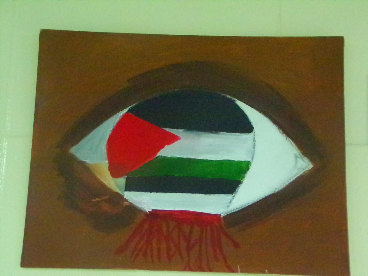 Khaled Ali's artwork impressed his classmates, who selected him as the artist of the month for June.
