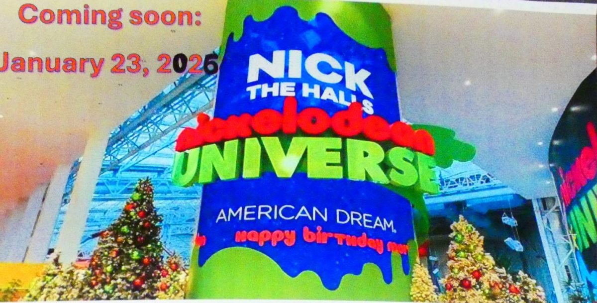A poster in the hallway advertises the upcoming attendance trip in January. 