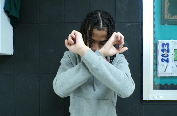 Xavier Hernandez represents the X9 collective with his X pose.