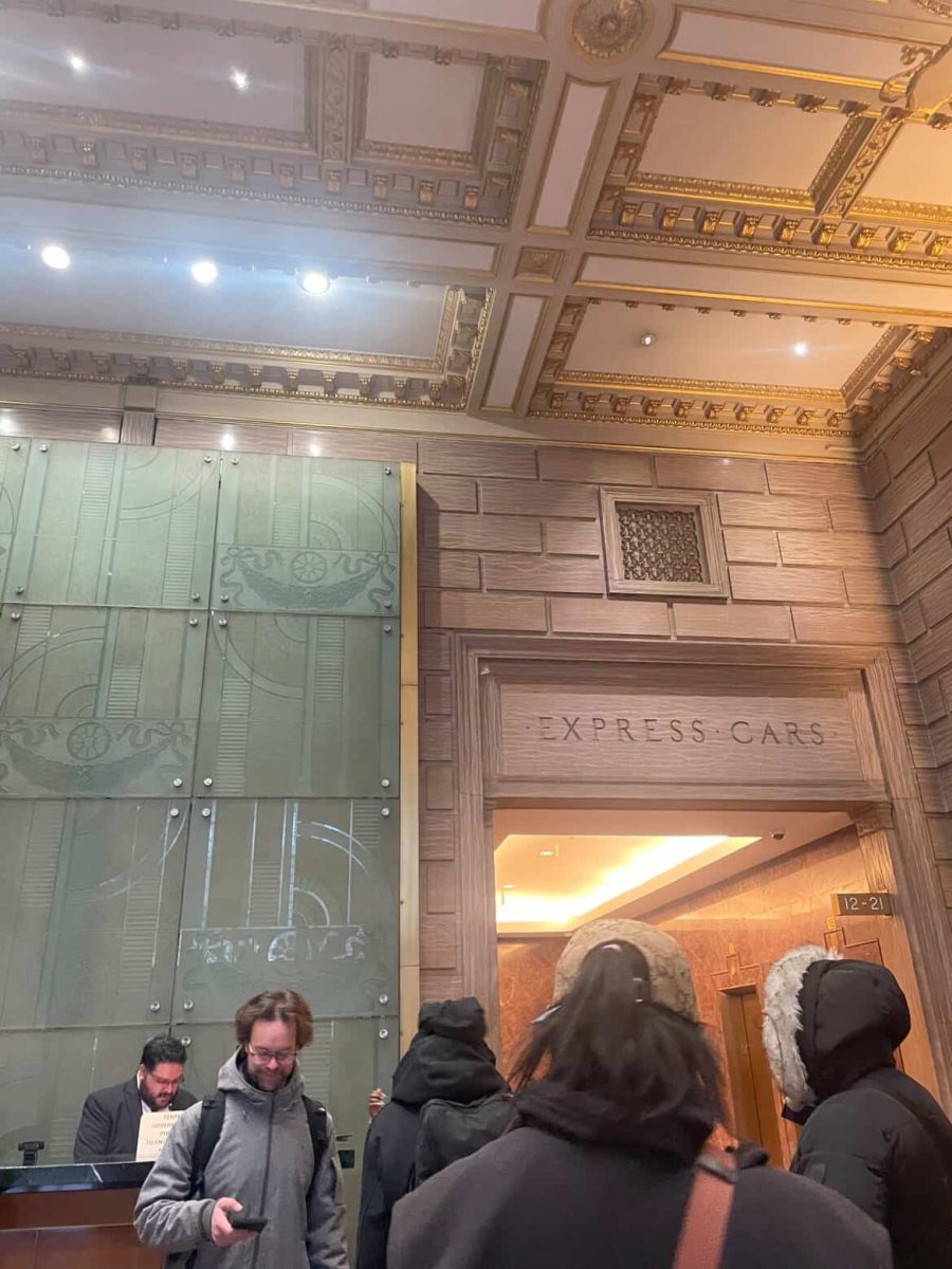 Debate coach Daniel Butler took the debate team to Manhattan to compete in a debate on police surveillance. (Photo courtesy of Ariana Gonzalez)