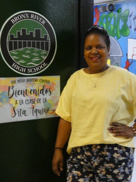 Spanish teacher Alfa Aquino made a lasting impression on staff and students during her time at Bronx River High School. 