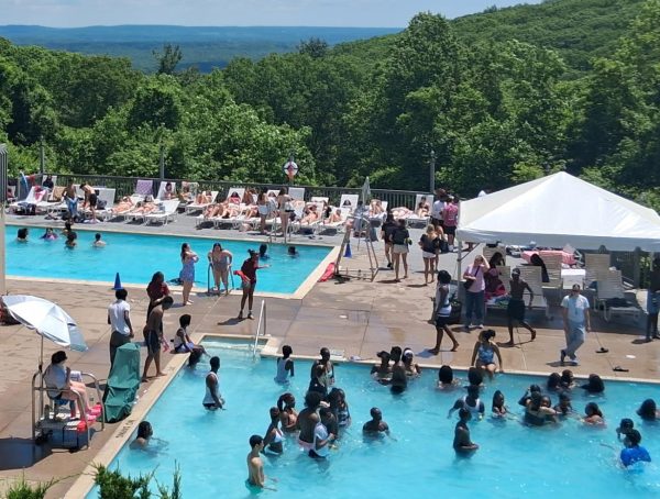 The pool may look inviting but not everyone knows how to swim: A Bronx River News survey of students shows that about 32 percent of students don’t know how to swim while 30 percent know just the basics.